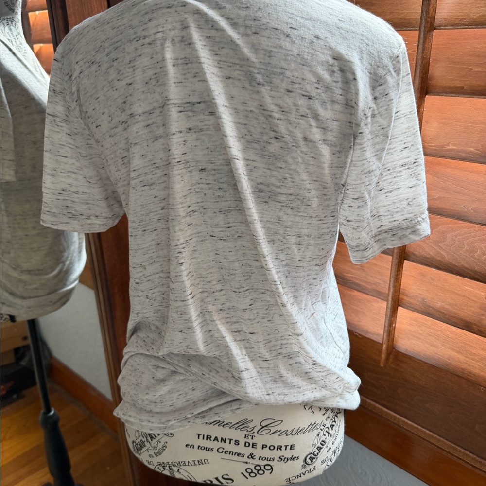 Bella Canvas Light Heather Gray Tee with Black Graphic - Picture 5 of 6